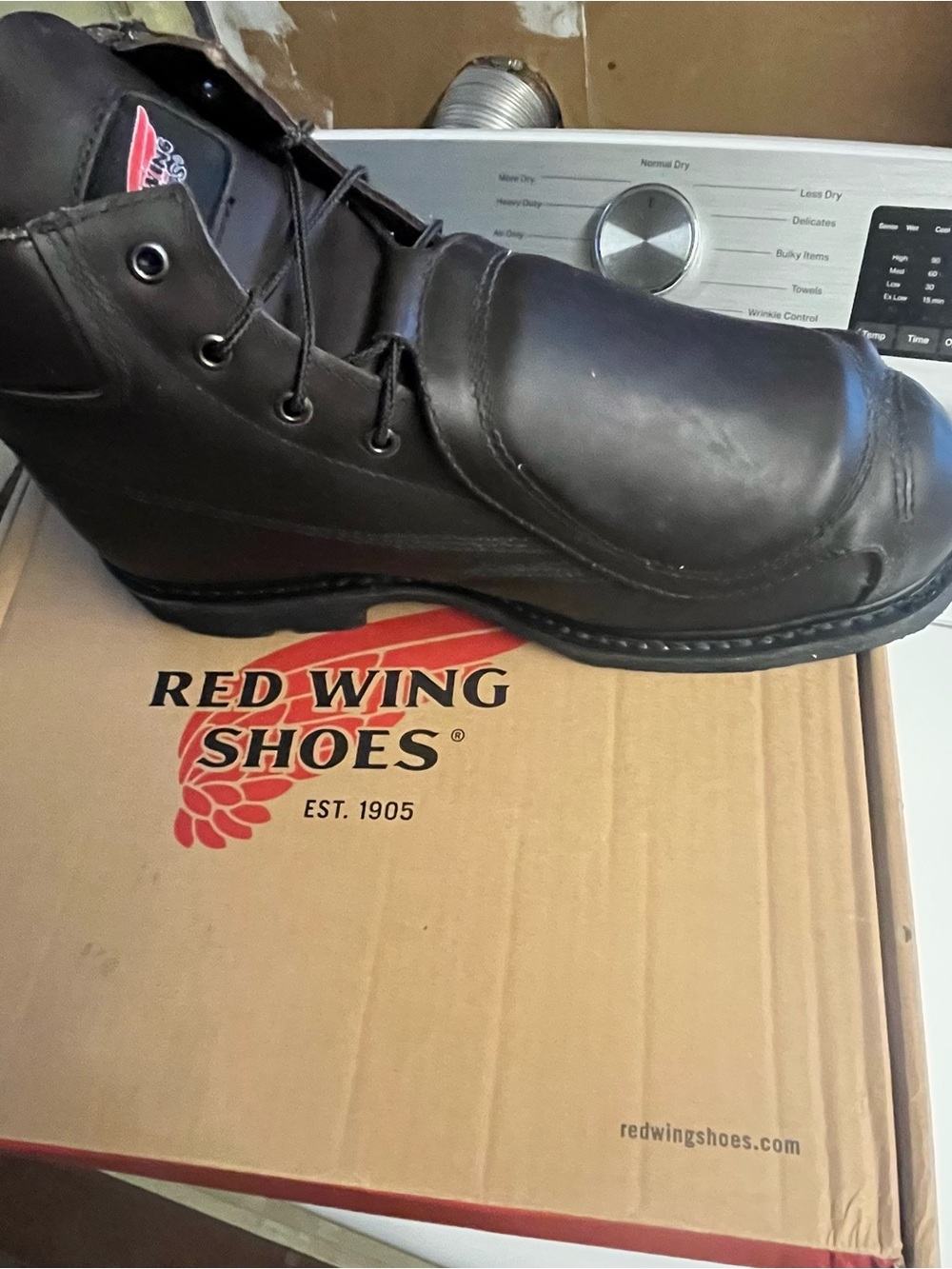Red Wing Boots 5686 Brown Men's Metatarsal Guard Leather Work Boot